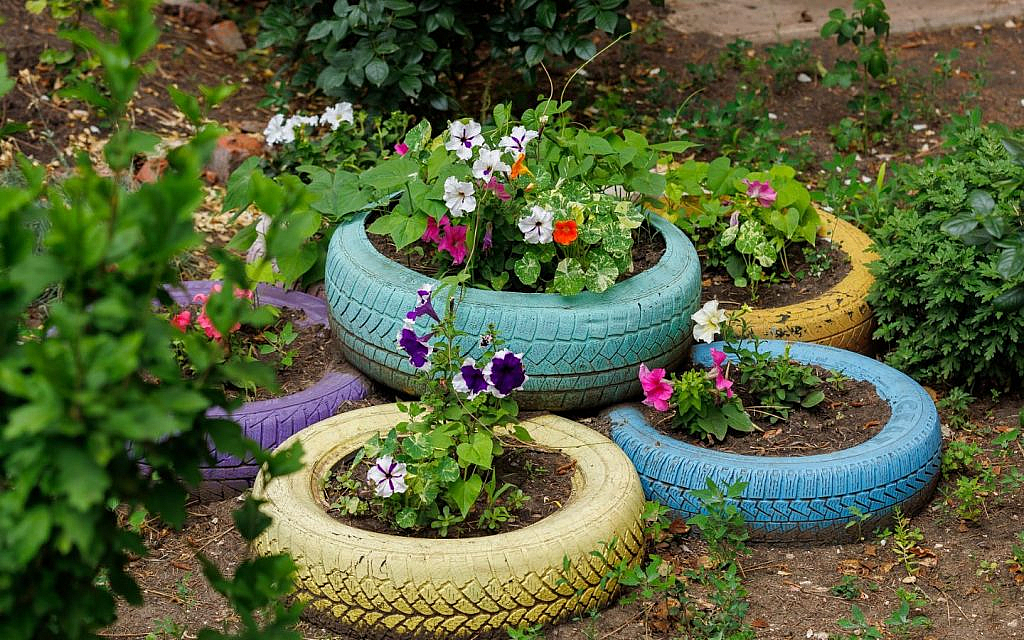 spare tyres can be used for automotive-themed home décor ideas