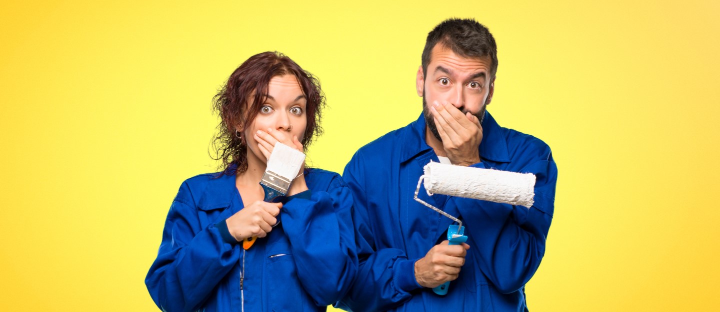 أخطاء طلاء المنزل