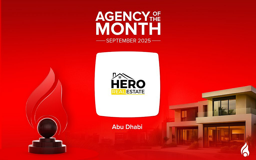 Hero Real esate is the Agency of the month Abu Dhabi September 2025