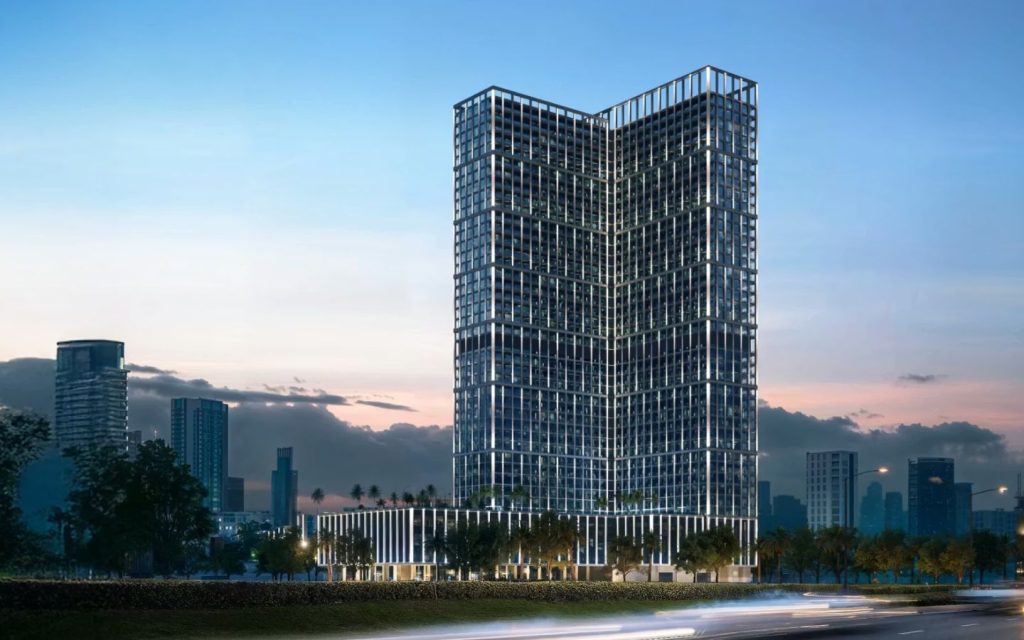 Binghatti Vintage is a modern residential tower in Majan with thoughtfully designed units.