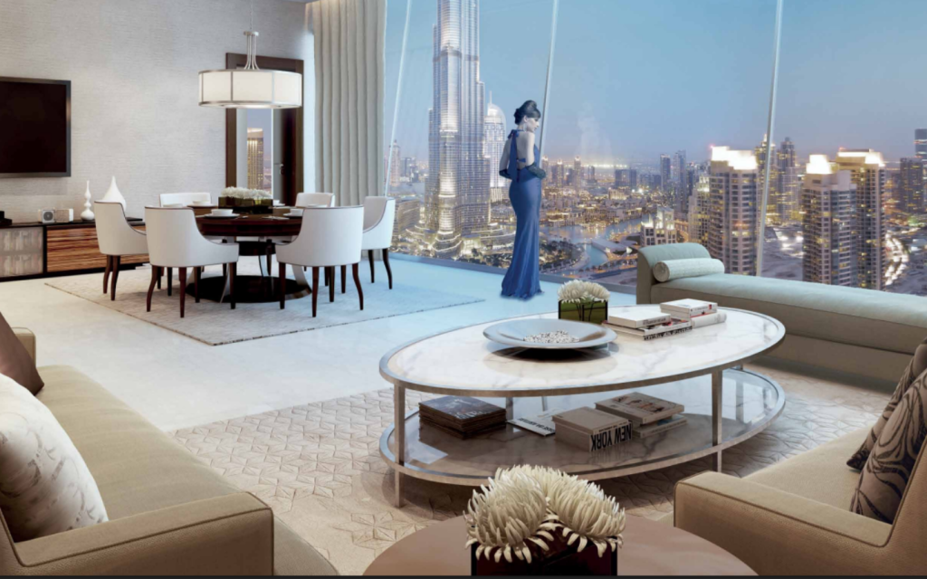 Apartments with dubai fountain view at burj vista