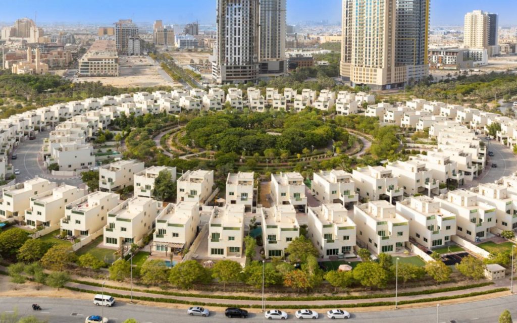 JVC is a vibrant community with modern homes and parks.