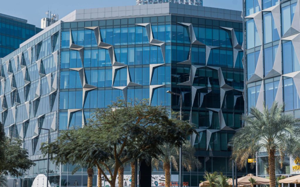 Commercial building in free zone of dubai
