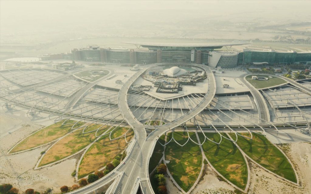 Aerial view of Meydan Racecourse