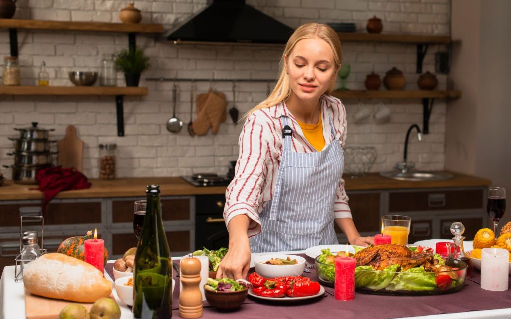 Women cooking in the kitchen