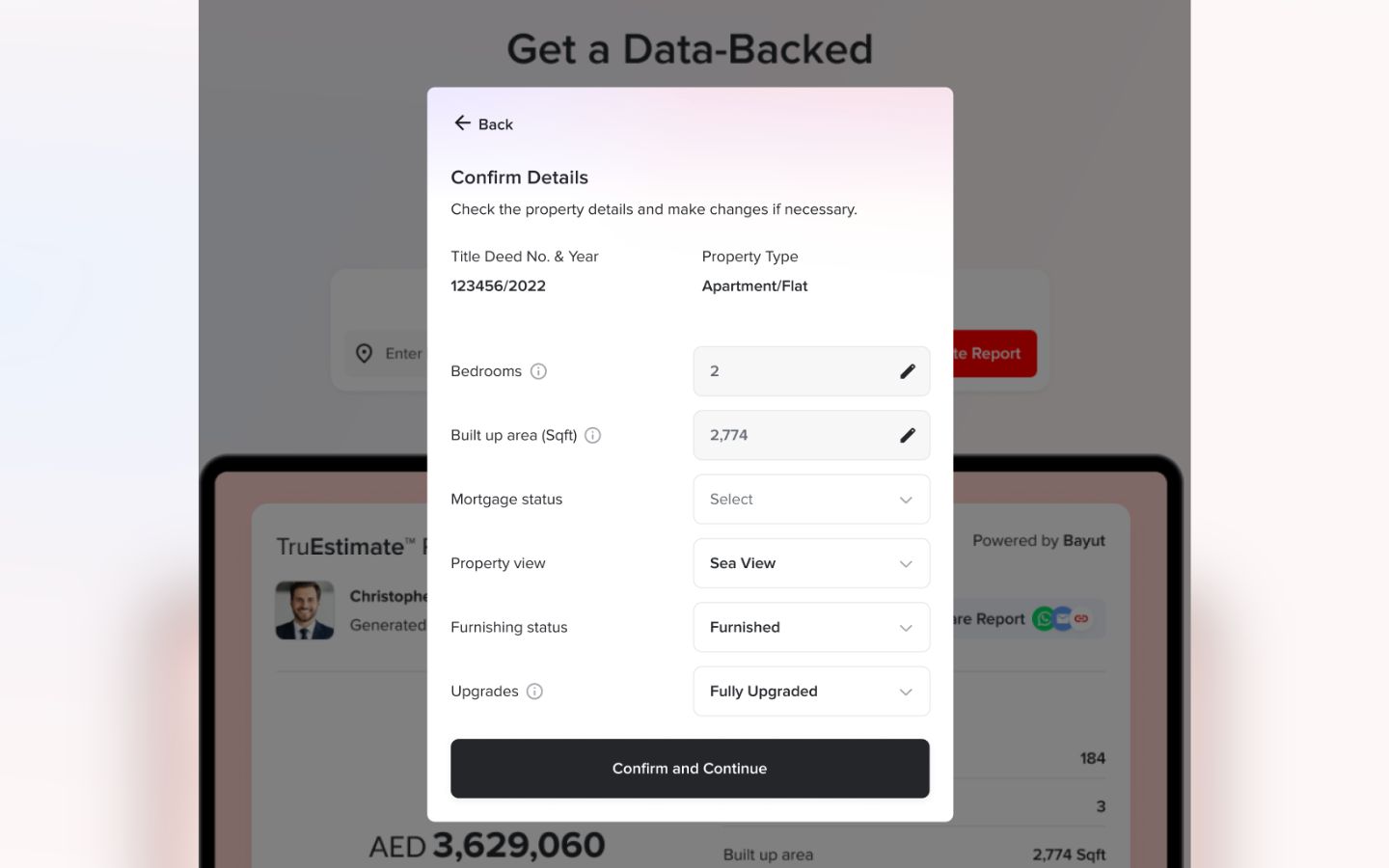 Designed as a Dubai property valuation tool for agents, it supports smarter advisory