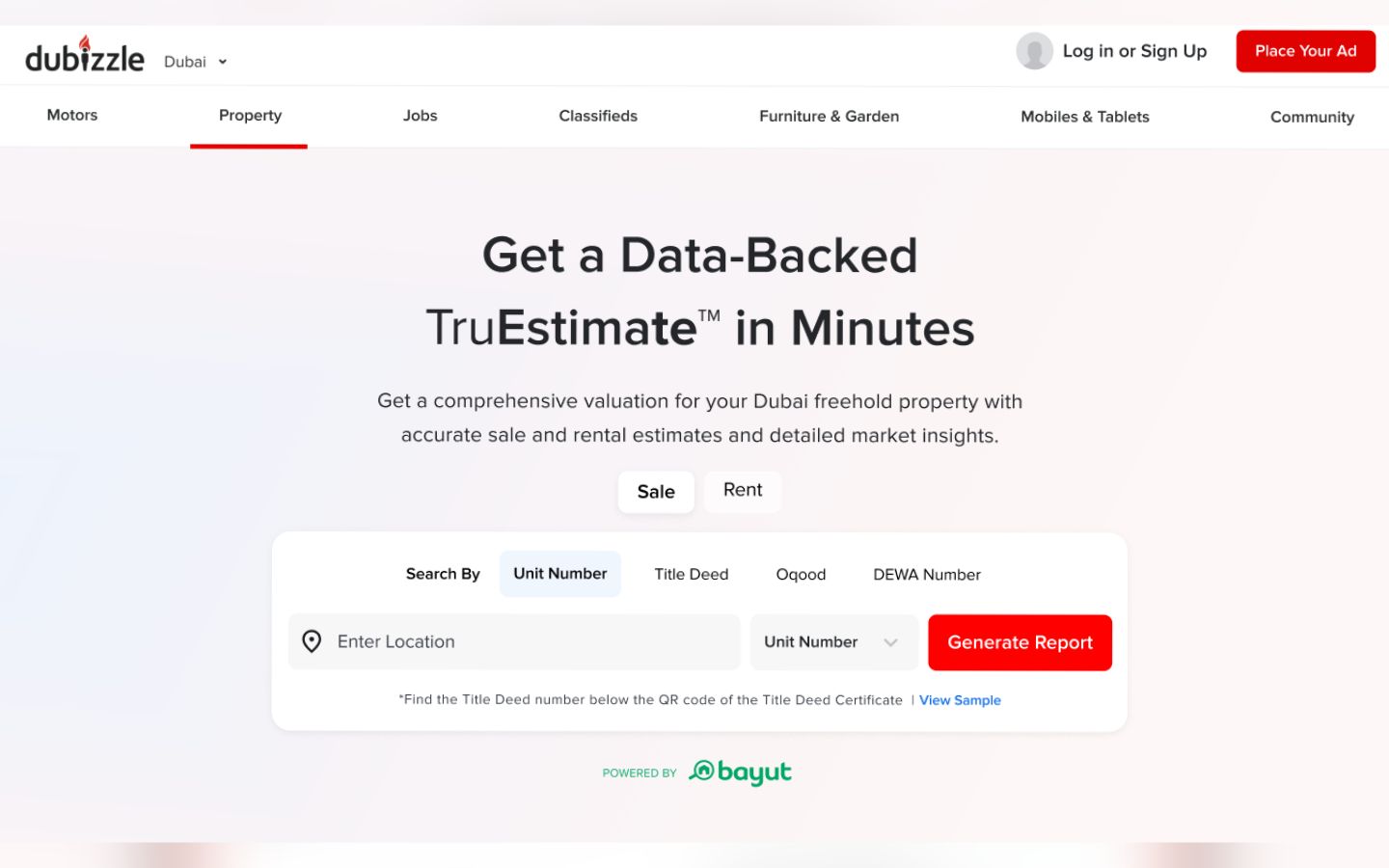 TruEstimate™ by dubizzle for brokers delivers accurate, data-backed property valuations