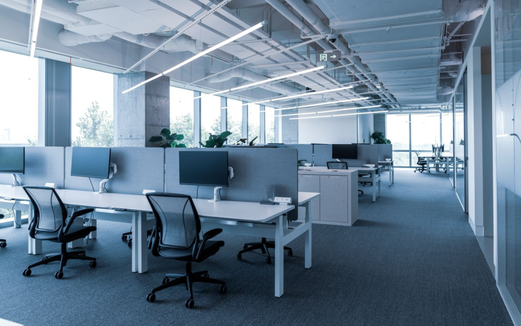 proper setting in an office 
