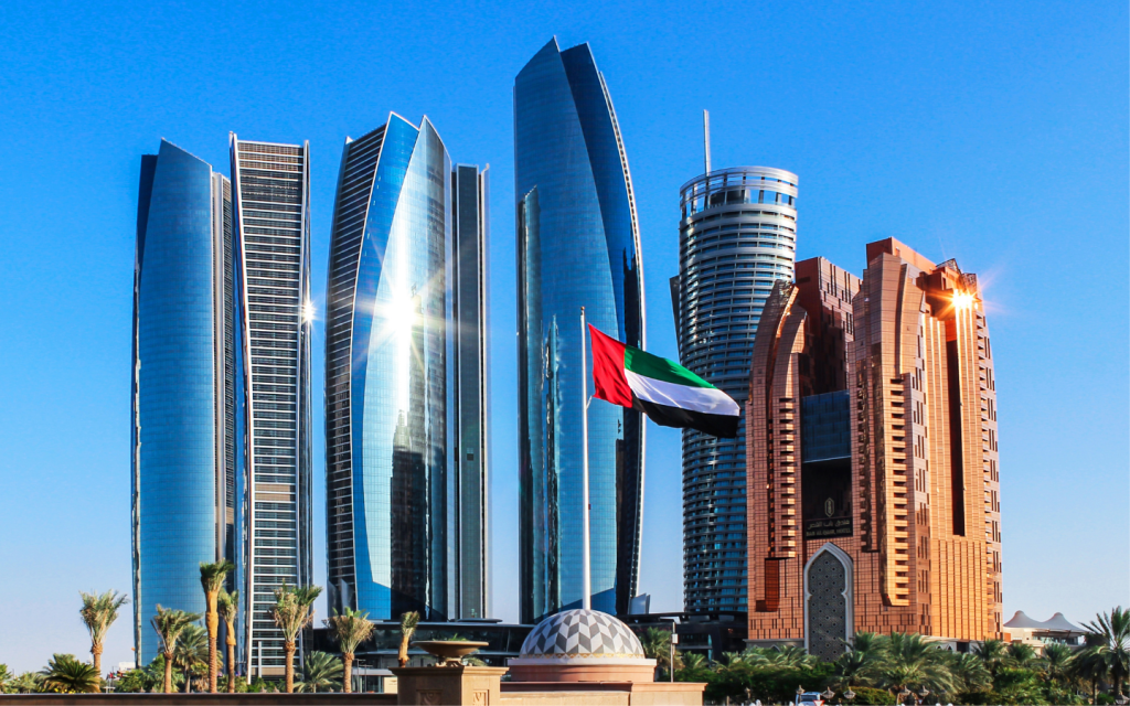 Etihad towers in abu dhabi