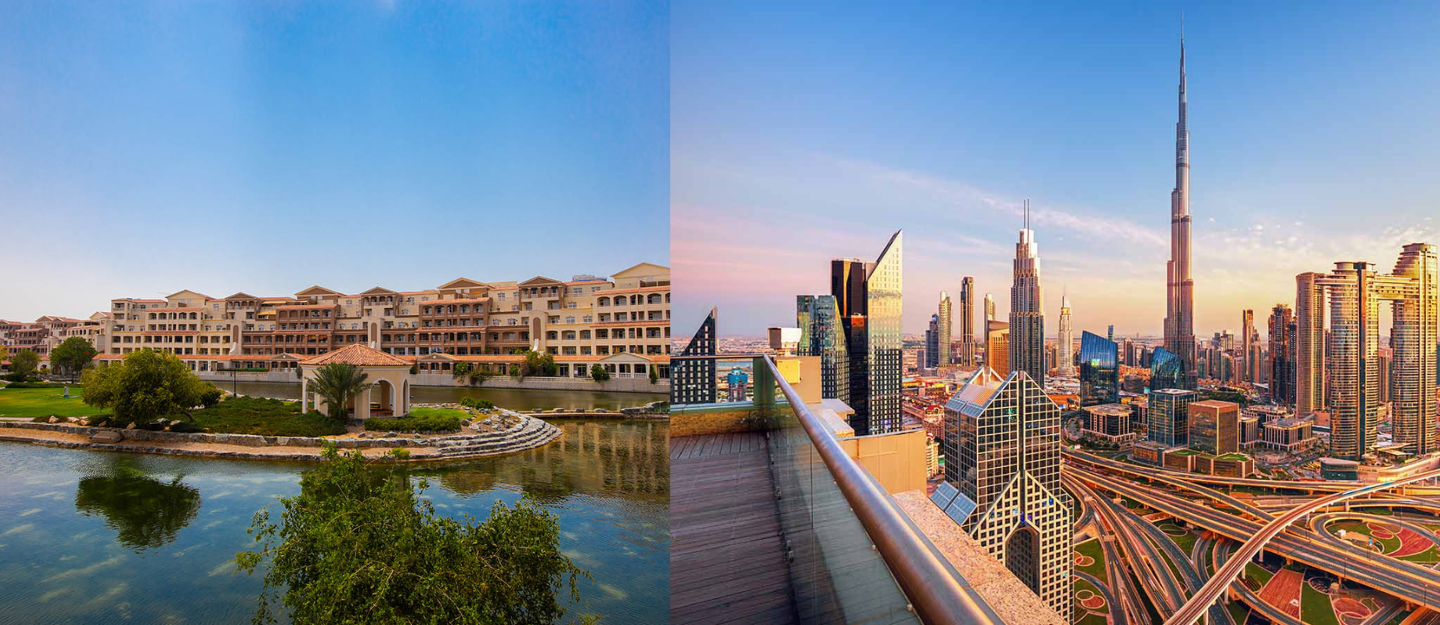 urban vs suburban living in Dubai
