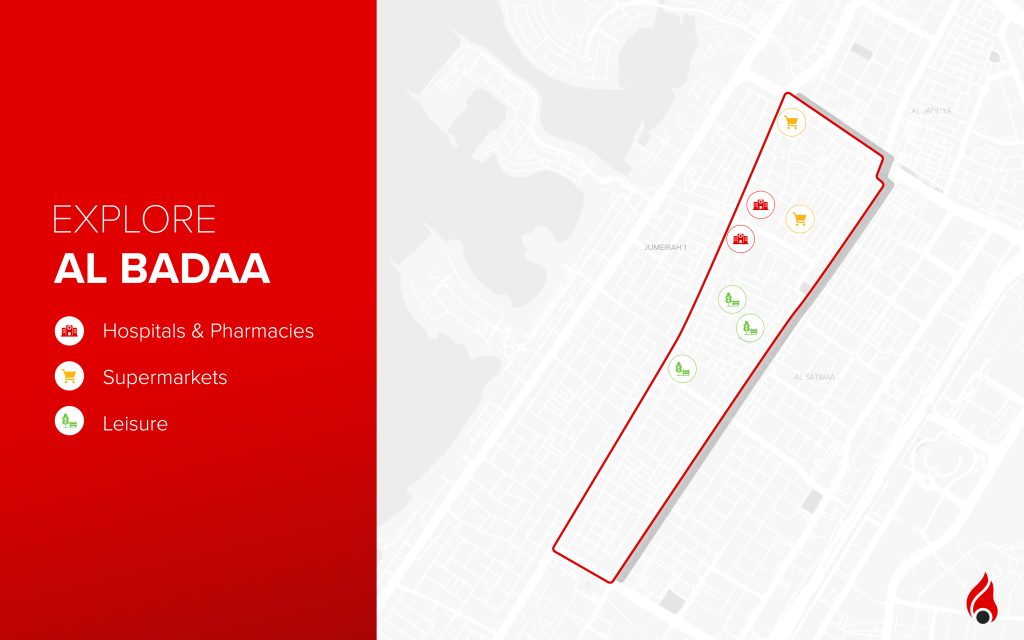 virtual map of Al Badaa