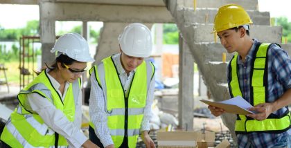 construction companies working on site