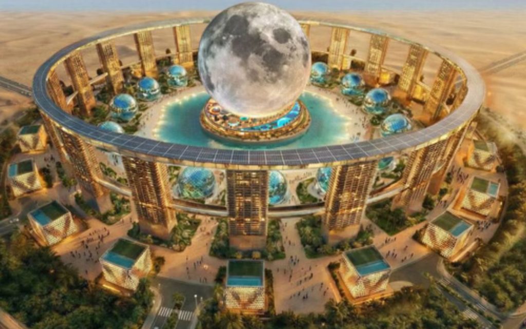 Moon Dubai is a concept for a lunar-themed destination