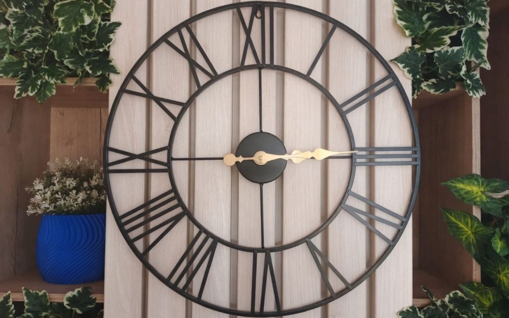 Clock on the wall representing unique wall clock ideas for UAE homes