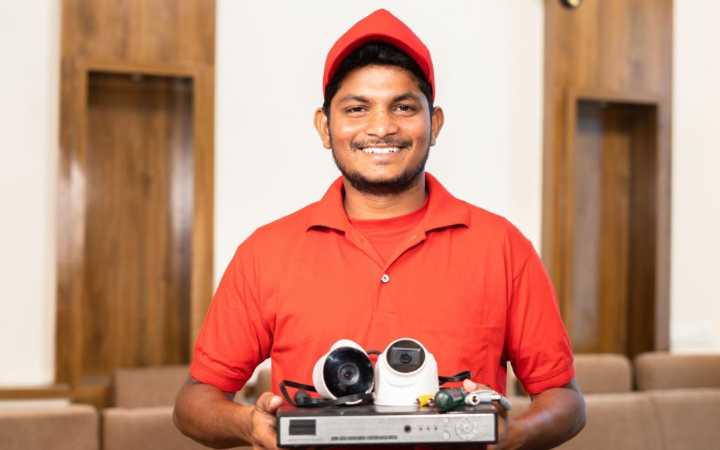 Man offering Home CCTV installation in RAK