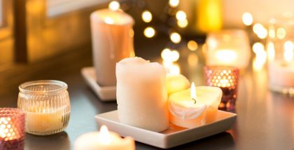 Candle decor on Eid