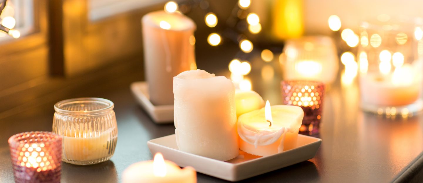 Candle decor on Eid