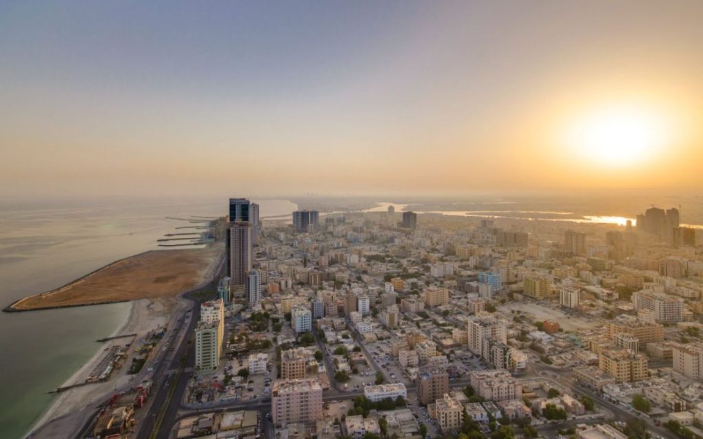 Aerial view of Ajman city