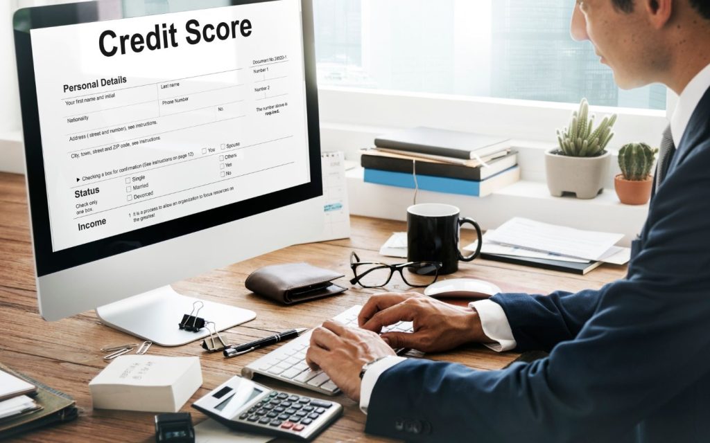 Applicant checking credit score