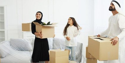 a family is moving to a new home