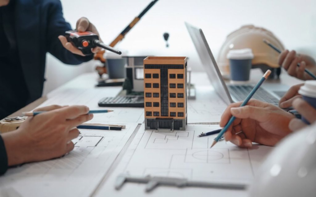 Developers discussing real estate laws