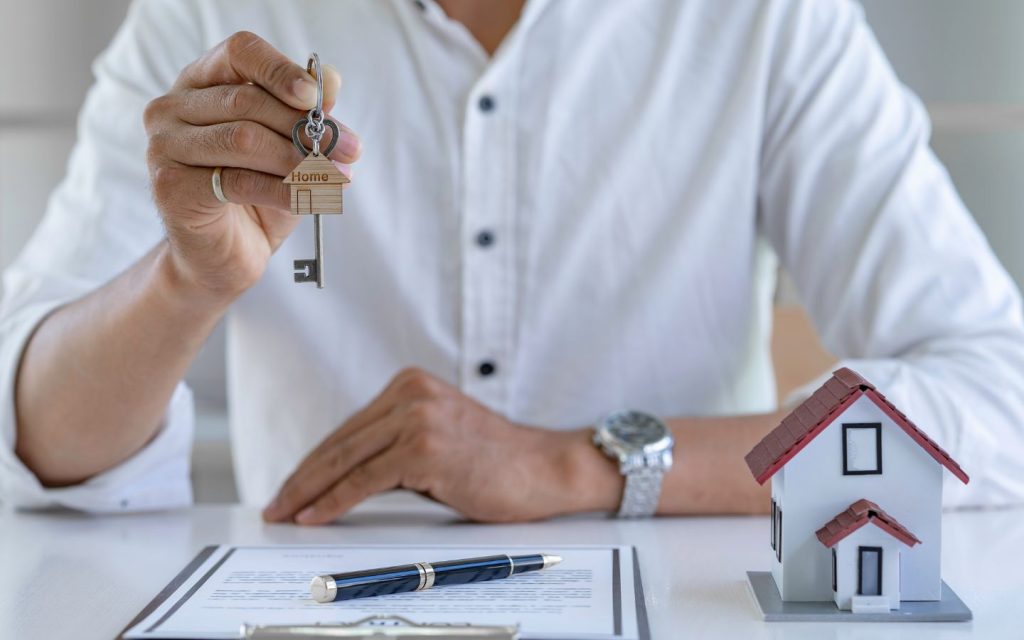 Man introducing unique properties for sale in Dubai in the form of tenanted homes