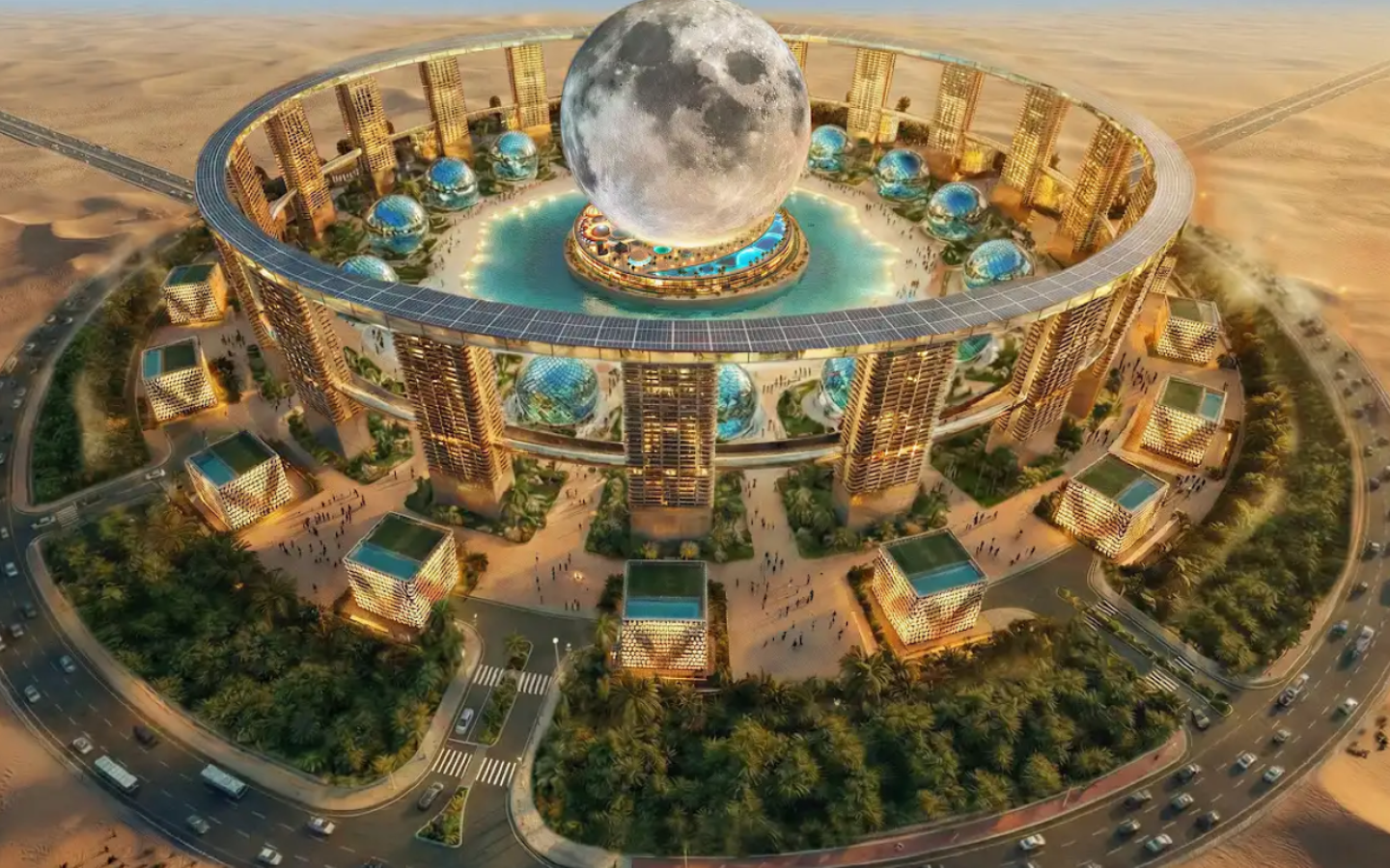 تصميم مشروع قمر في دبي