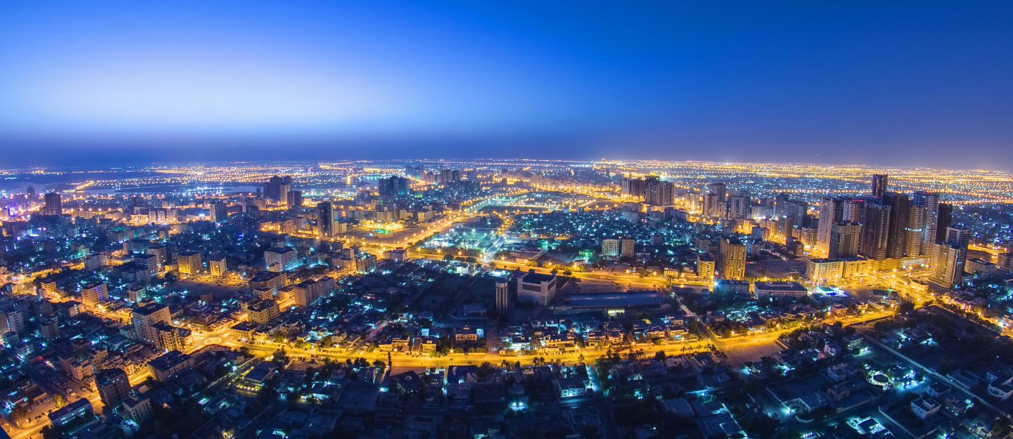 aerial view of ajman