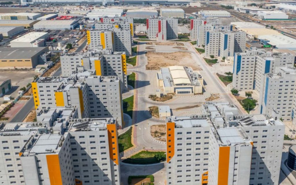 Aerial view of South G+10 Accommodation
