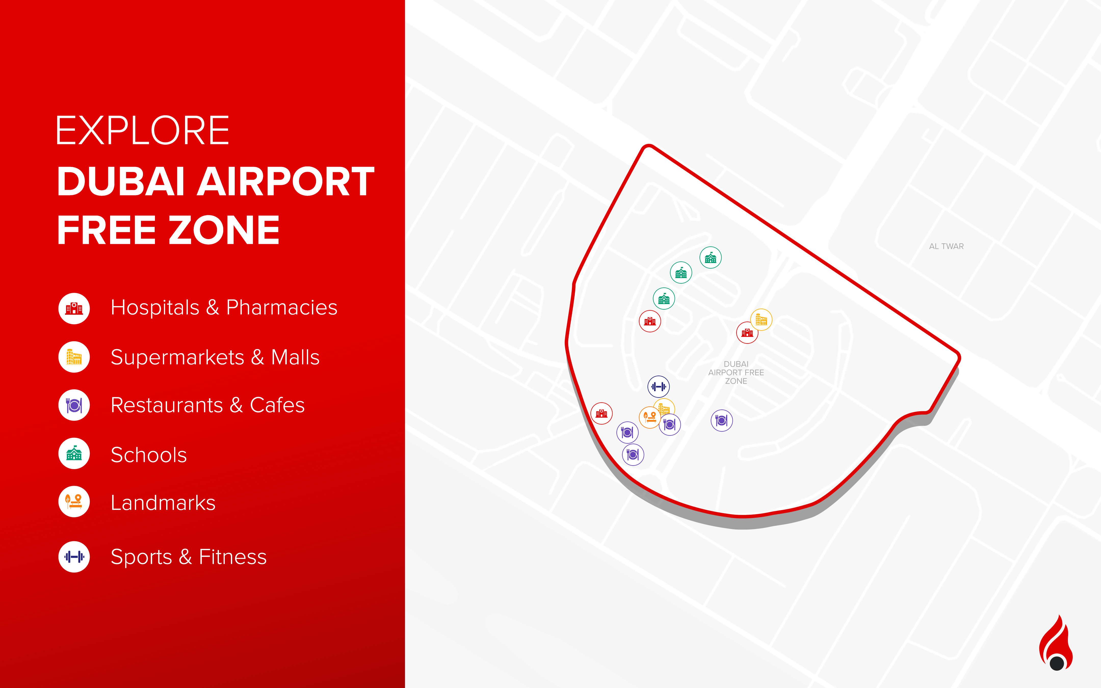 Dubai Airport Freezone bird’s eye view